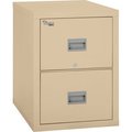 Fire King Fireking Fireproof 2 Drawer Vertical File Cabinet Letter 17-3/4"Wx31-9/16"Dx27-3/4"H Parchment 2P1831-CPA